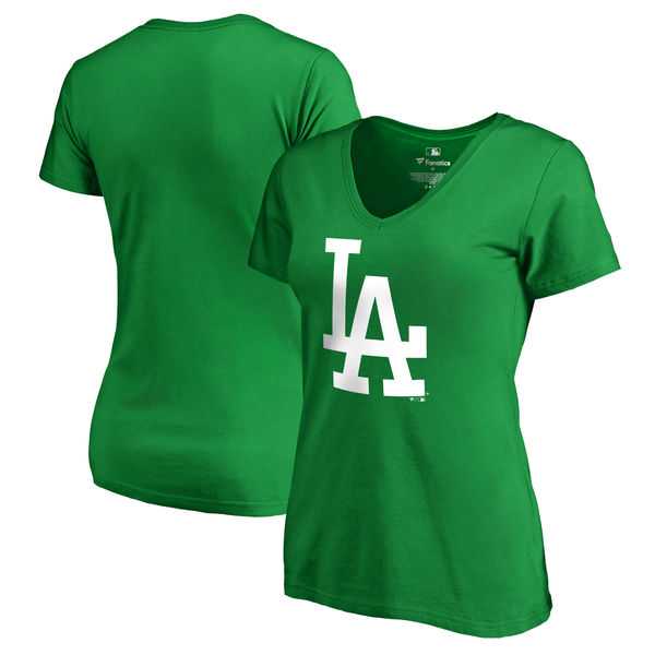Women Los Angeles Dodgers Fanatics Branded Kelly Green Plus Size St. Patrick's Day White Logo V Neck T-Shirt,We sell and wholesale Women Los Angeles Dodgers Fanatics Branded Kelly Green Plus Size St. Patrick's Day White Logo V Neck T-Shirt on line form chian!